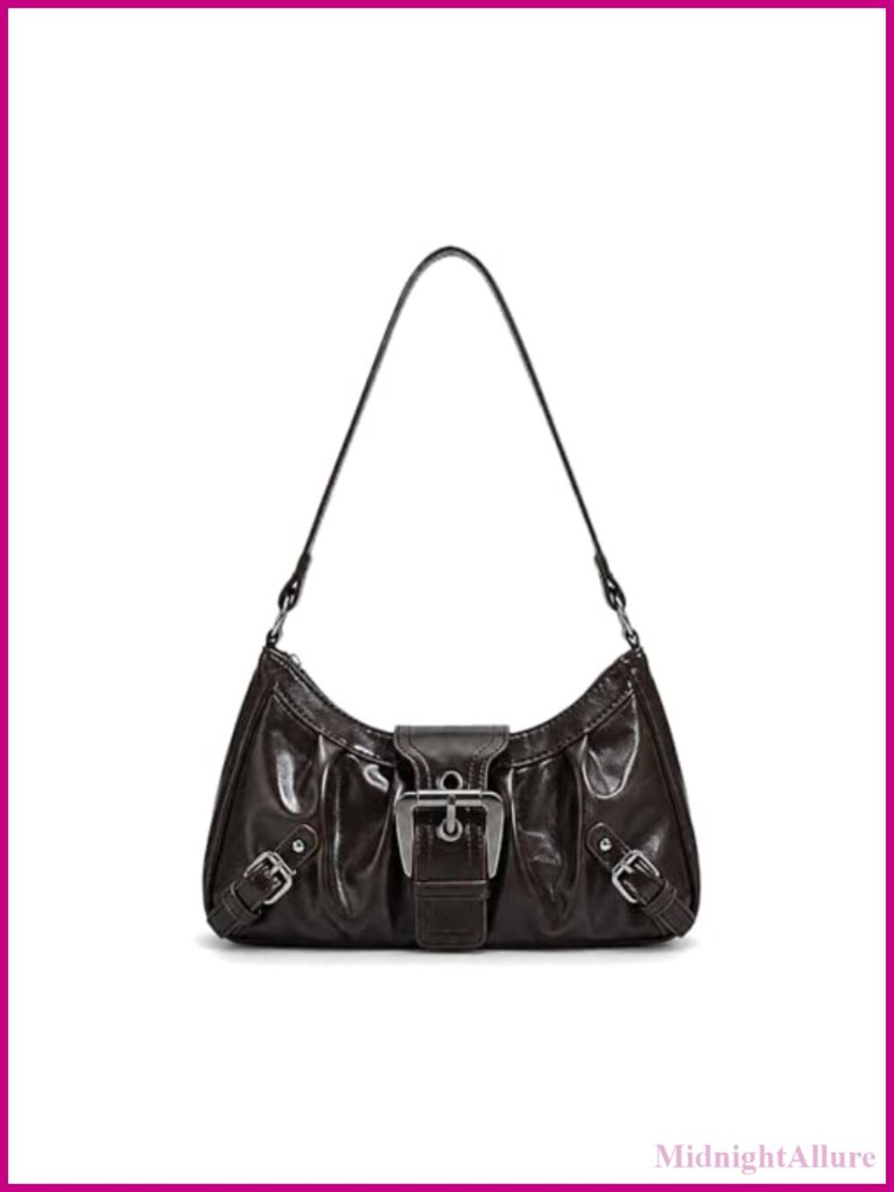 Y2K Trendy Faux Leather Shoulder Bag Small Cute Hobo Top Handle Clutch Purse